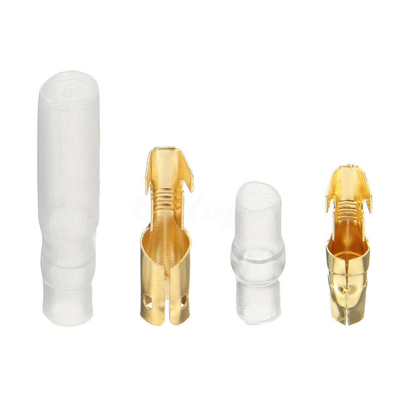 200x Car Motorcycle Waterproof Electrical 4mm Wire Connector for Truck Bike