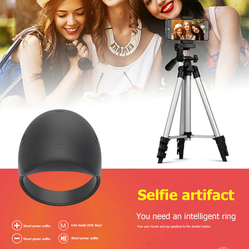 For iOS Android TV Box R51 Wearable Finger Ring Bluetooth Remote Control