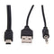 5X(3.5mm Aux USB2.0 Male Mini 5 Pin USB Portable Speaker Audio Cable P7E8)