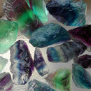 1x Big Natural Fluorite Quartz Crystal Stones Rough Polished Gravel Specimen