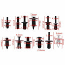 350pcs Car Body Push Pin Rivet Fastener Trim Moulding Clip+Screwdriver