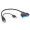 SATA to Dual USB3.0 High Speed Adapter Cable for External 2.5 inch SATA/HDD