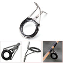7Pcs Mixed Size Fishing Top Rings Rod Pole Repair Kit Line Guides Eyes Sets TEUS