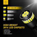 2X White T10 24SMD 12V W5W LED Light Bulb Indicator Side Wedge Park Globe AU