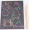 50 Sheets Magic Color Rainbow Art Paper Card DIY Painting Toys Drawing Stick Gw