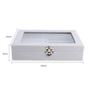 Practical Earrings Ring Organizer Velvet Bracelet Box Jewelry Storage Case
