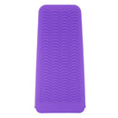 Salon Hair Straightener Heat-resistant Safety Mat Storage Pouch Purple
