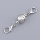 5 Pieces Ball Magnetic Jewelry Clasps with Lobster for Necklace Jewellery Making