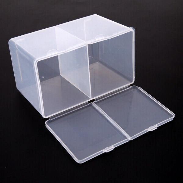 Clear Plastic Cotton Swab Box Storage Organizer Holder Cosmetic Makeup Tool #JT1