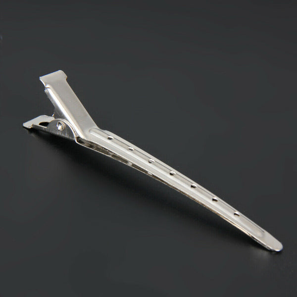 10pcs Hair Clips Hair Stainless Steel Hairdressing Sectioning Clips Clamp A#S