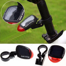 3 Function Solar Powered MTB Bicycle Rear Back Safety Light LED Tail Lamp A+