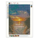 5D DIY Full Drill Diamond Painting Sunset Scenery Cross Stitch Embroidery
