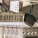 1X(24-Piece S-Hook Thick Stainless Steel S Hook For Hanging, Kitchen Pan Pa
