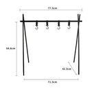 Outdoor Cookware Hanging Rack Pot Pan Camping Light Tools Organizer Stand 8kg