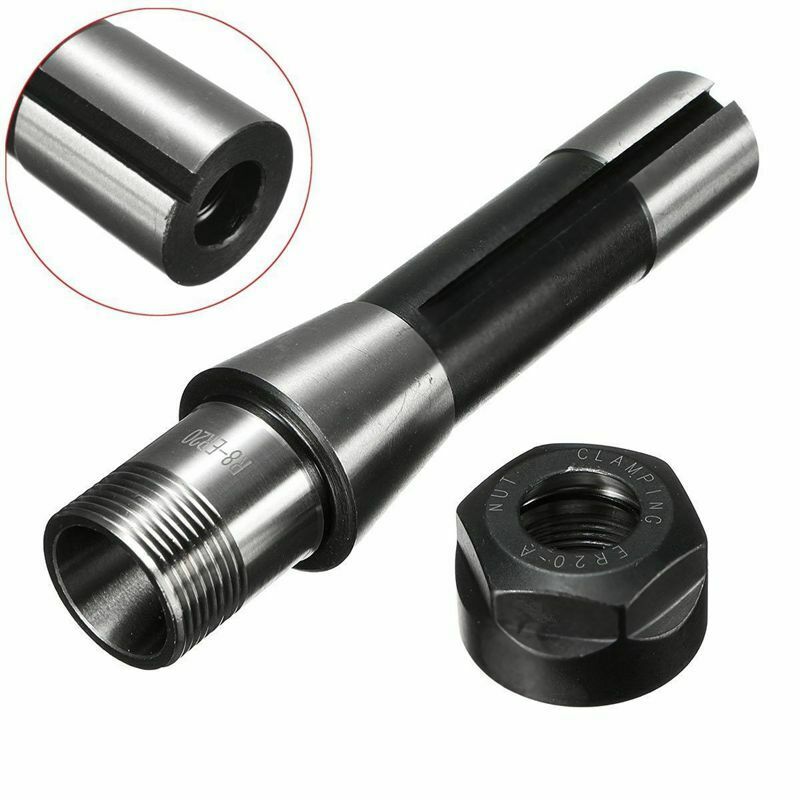 R8 ER20 7/16 inch Collet Chuck Holder CNC Milling Lathe R8 Arbor Spindle Ho G4H9