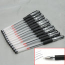 12Pcs Black Gel Ink Rollerball Ballpoint Pen Stationery 0.5mm Gift for St HER