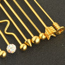 2 Sets 16pcs Industrial Piercing Barbell Ear Bar Earring 14G Lady Jewelry