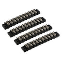 4pcs 10 Gang Screw Terminal Block With Nickel Plated Brass Contacts For Boat
