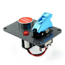 12V-24V Car Boat Engine Start Push Button Blue Cover Toggle Switch Panel