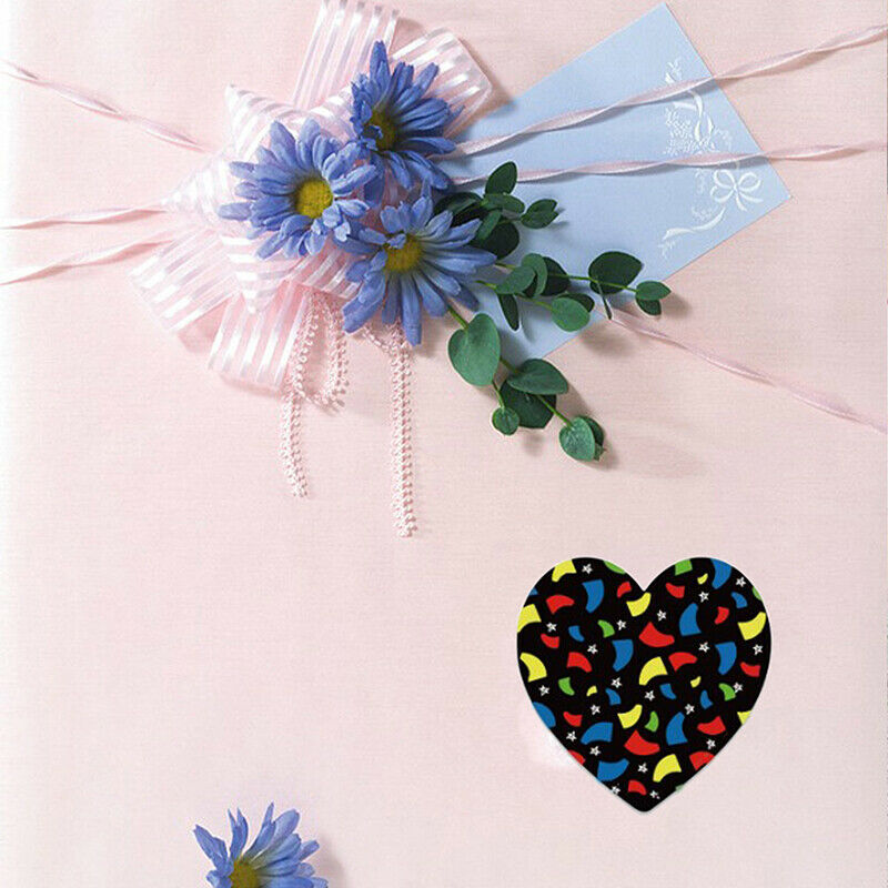 500pcs Heart Shape Valentine's Day Stickers Party Gift Seal Labels StickersB Ew