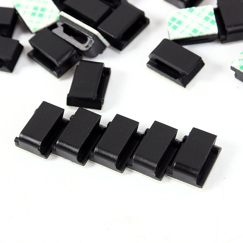 20PC Car Drop Adhesive Clamp Wire Cord Clip Cable Holder Tie Clips Organizer