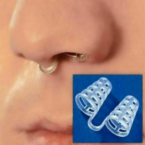 Silicone Anti Snore Nasal Dilators Stop-Snoring Nose Clip Sleep Apnea Aid Device