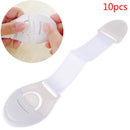 10pcs/Lot Drawer Door Cabinet Cupboard Safety Locks Baby Safety Plastic Locks