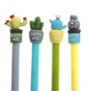 2Pcs Cute Cactus Design Ballpoint Pen Gel Pen Writing Office School Tool Gift OZ