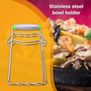 Multi-function Bowl Clip Stainless Steel Non-slip Dish Holder Kitchen Tool A