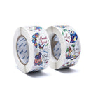 500PCS Round Animals And Plants Thank You Stickers Scrapbook Packaging LabeSEAU