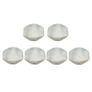 Durable 6Pcs Plastic White Machine Heads Caps Knobs DIY for Acoustic/Electric