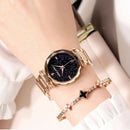 Hannah Martin Japan Movement Night Flash Starry Sky Dial Stainless Steel Wa H7C8