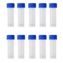 10pcs 5ml Graduated Cryovial Test Tube Sample Vial w/ Screw Cap