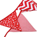 3.2m 12 Flags Powder Red Flag Banner Pennant Wedding/Birthday Party Decor