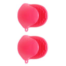 2 Pairs Silicone Pot Holder Oven Mitts Gloves Insulation Kitchen Gadgets