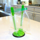 2 Piece Baggy Rack Hands-Free Clip Food Storage Freezer Baggy Holder,Bag Ho