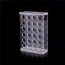 24 Holes Test Tube Rack Testing Tubes Holder Storage Safe Plastic Lab Supplies