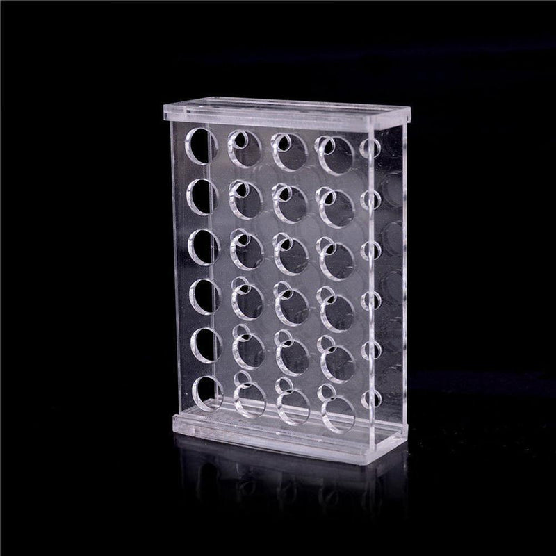 24 Holes Test Tube Rack Testing Tubes Holder Storage Safe Plastic Lab Supplies
