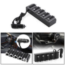 Car Dual USB One For Four Belt Switch Car Cigarette Lighter Charger Double NTC