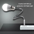Portable Folding LED Bulb Table Lamp Metal Hose 5V Energy Saving USB Port