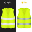 Safety Vests, 4 Pieces Safety Vest Car Tire Vest Neon Yellow with 360 Degre