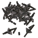 20pcs Impact Pulley Shields Bait Clip with Carp Fishing Rig Sleeves Black