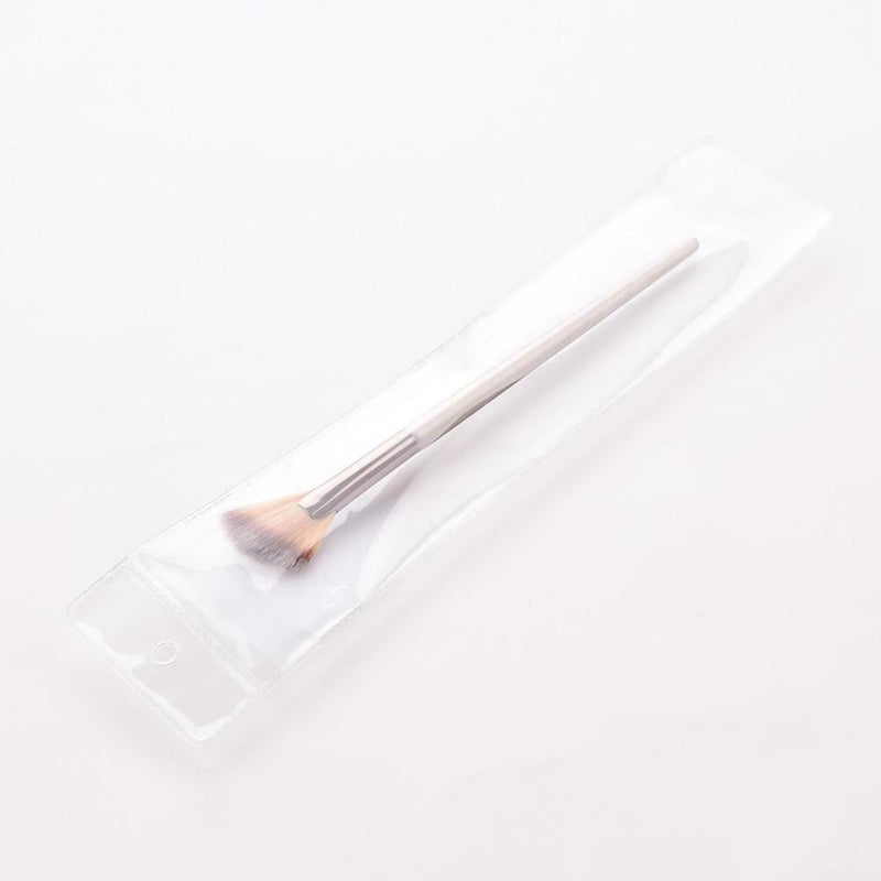 Pro Wood Handle Makeup Brush Powder Face Cosmetic Pen (Small Fan Brush) A