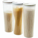 3 pcs Tall Food Storage Cylinder Shaped Spaghetti Noodle Container Box for  K9O6