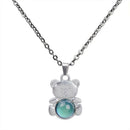 Charm Color Change Mood Necklace Bear-shaped Pendant Women Wedding Jewelry