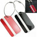 2x Aluminium Metal Trip Luggage Travel Bag Suitcase Name Holder Label I RUA