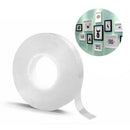 Reusable Gel Tape Double-sided Adhesive Tapes Invisible No-Damage Clear Washable