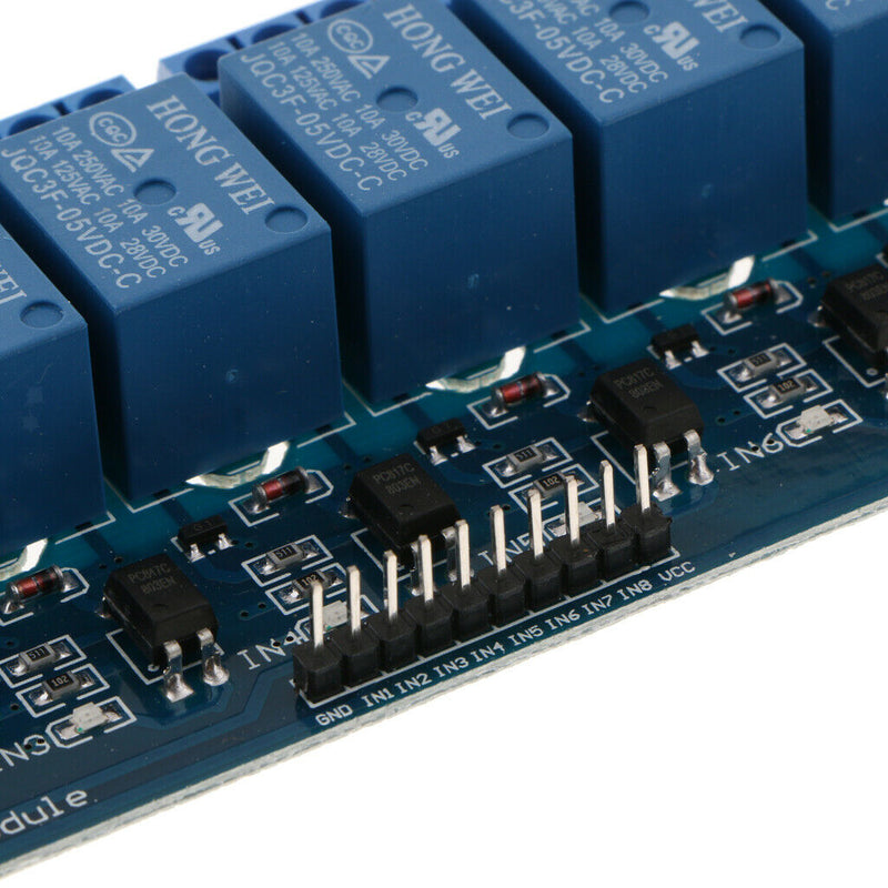 8 Channel DC 5V Relay Module for    Raspberry Pi DSP AVR PIC ARM
