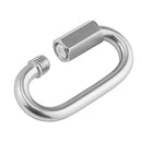 Stainless Steel Quick Link Lock Ring Carabiner for Camping Hiking Hammock