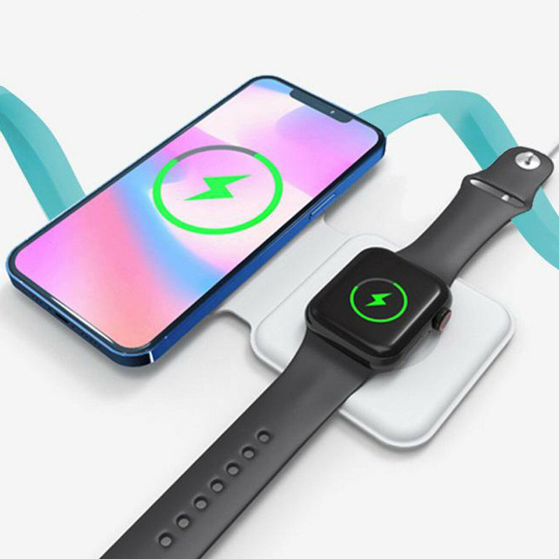 180 Degree Foldable Wireless Charger Magnetic Dual Charge for